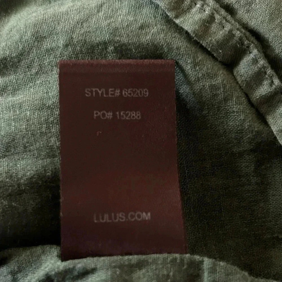 LuLu’s Al Fresco Evenings Slate Blue Off The Shoulder Mini Dress Size S EUC!! - Picture 11 of 11